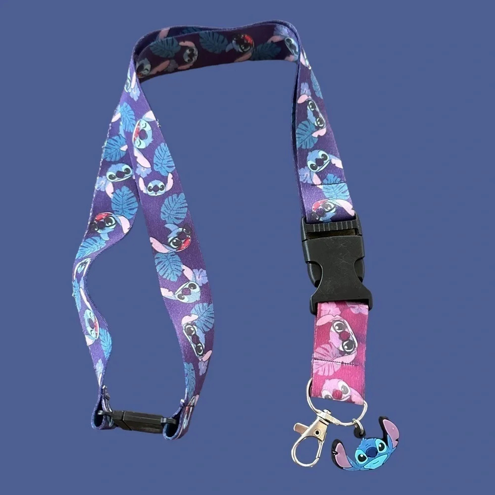 Disney Lilo & Stitch Lanyard Card Holder Keys Work Teacher Office Nurse